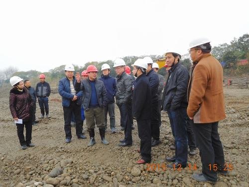 省水利廳副廳長李勇藺一行蒞臨西河順江堰引水樞紐整治工程項目指導(dǎo)工作