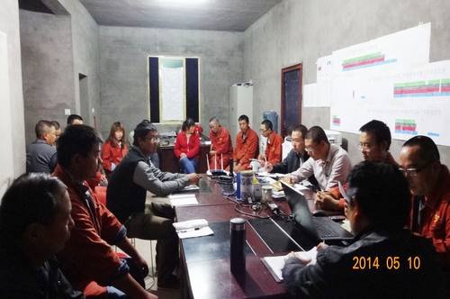 遂寧市市城區應急備用水源項目部召開職工大會