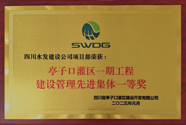 新歲奮楫，篤行不怠 公司榮獲亭子口項(xiàng)目業(yè)主表彰