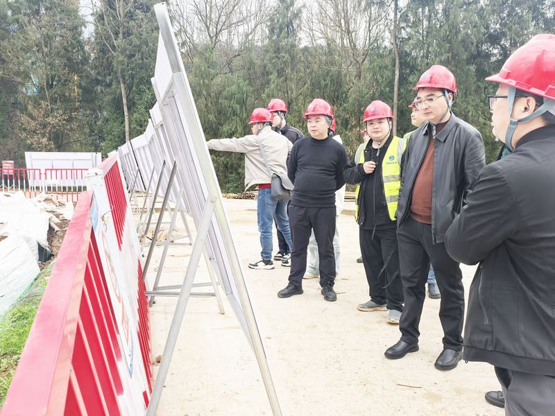 梓潼縣水利局到亭子口灌區(qū)I期工程構溪河渡槽調研交流